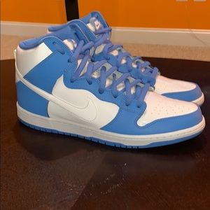 Nike Dunk SB High Carolina Blue/White Patent sz 14